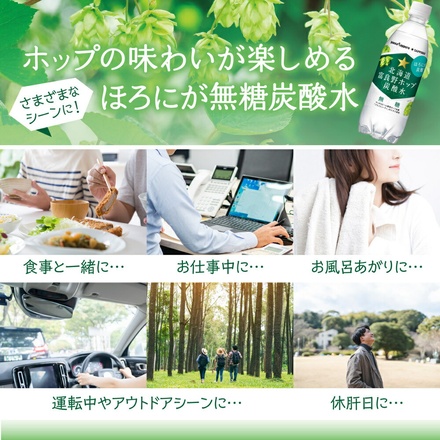 ポッカサッポロ 北海道 富良野 ホップ 炭酸水 500mlペットボトル×24本入|炭酸 ソーダ 割り材 北海道富良野