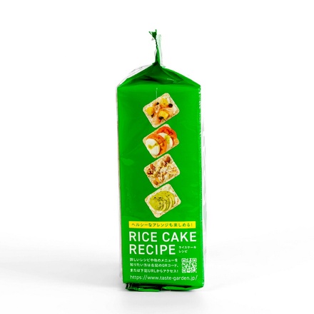 TASTEGARDEN ピュア ブラウン ライスケーキ 玄米ライスケーキ 15枚×1袋入|テイストガーデン グルテンフリー 無添加 砂糖不使用 ノンフライ 国産玄米100% 低カロリー ヘルシー 低GI 食物繊維 間食 おやつ