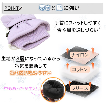 mitas スキーグローブ ブラック メンズ TN-SKGV-BK-MN