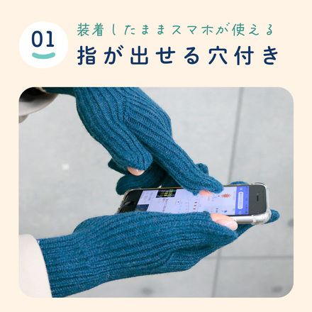 MILASIC スマホ手袋 ブルー TN-GVLIN-BU