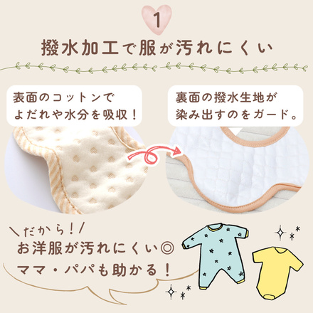 MILASIC 360°くるくる スタイ 4枚セット TN-BIB4