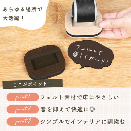 mitas キャスターストッパー 5個セット キャメル TN-CSTS-CA
