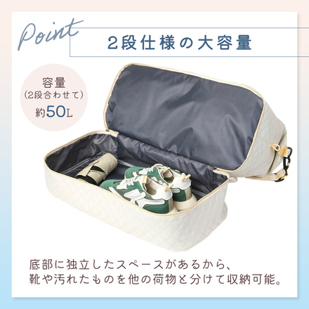 MILASIC キルティング ボストンバッグ 2WAY ターコイズブルー TN-QTBB-BU