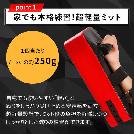 mitas キックミット 2個セット レッド TN-KKMT-RD