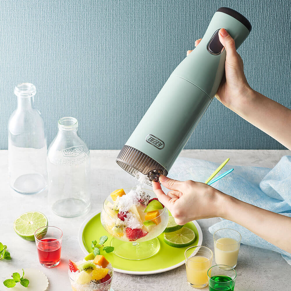 Toffy コードレスふわふわかき氷器 K-IS15-PA ペールアクア