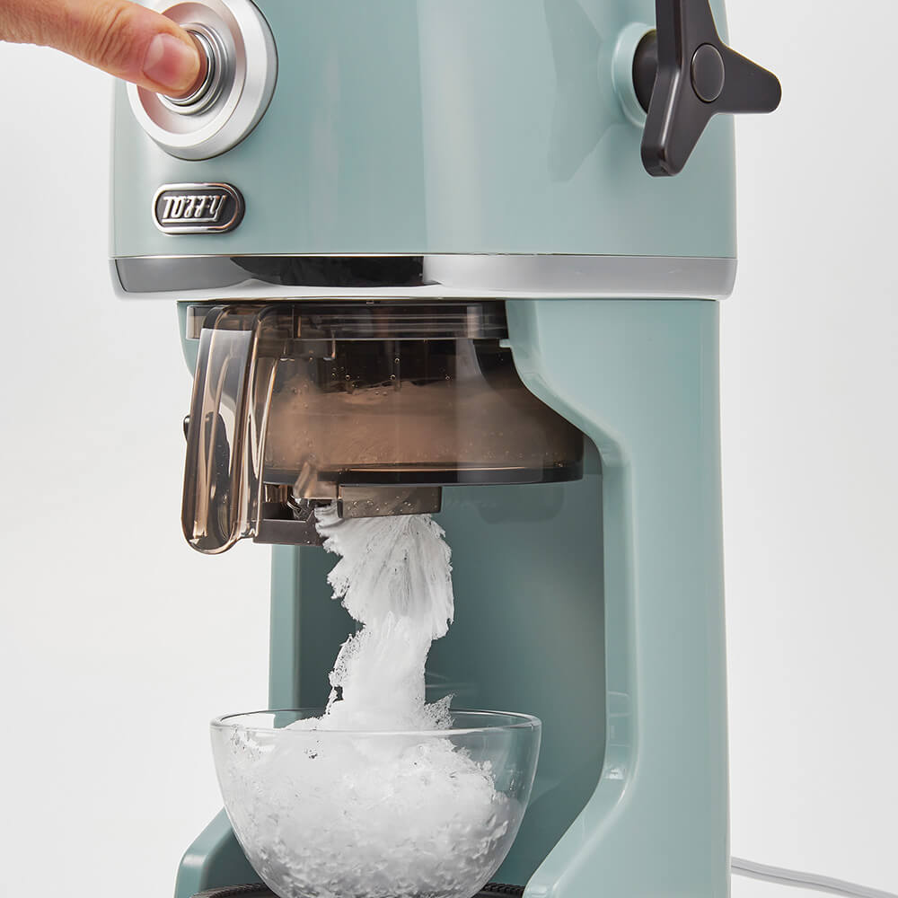 Toffy コンパクト電動ふわふわかき氷器 K-IS16-PA ペールアクア