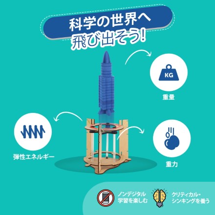 smartivity 空飛ぶスペースロケット STEAM DIY 組み立て 知育玩具 [対象年齢6歳以上] 学習テキスト付き