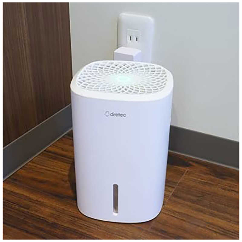 コンパクト除湿機「ロワン」 ペルチェ方式 タンク満水容量800ml ホワイト ドリテック JY-102WT