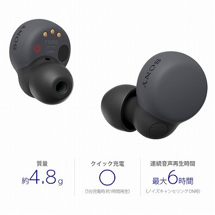 ソニー SONY ワイヤレスノイズキャンセリングステレオヘッドセット LinkBuds S WF-LS900N-BC ブラック