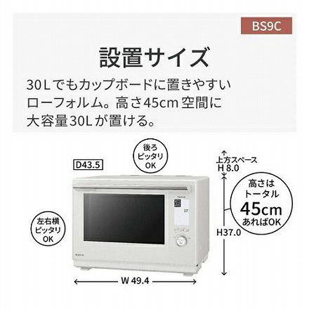 Panasonic パナソニック スチームオーブンレンジ Bistro ビストロ NE-BS9C-K ブラック