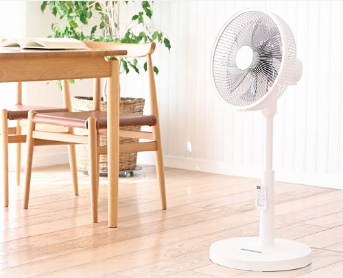 リビング扇風機 DCモーター 節電センサー搭載 ホワイト YAMAZEN YLX-AJD301(W)