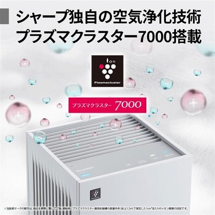 シャープ 空気清浄機 18畳 プラズマクラスター7000搭載 FU-T40-W ホワイト系