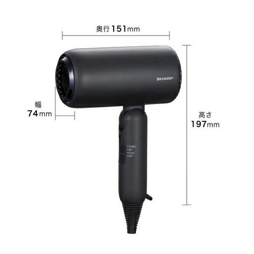 ディンプルフロードライヤー アッシュブラック シャープ IB-P300-B