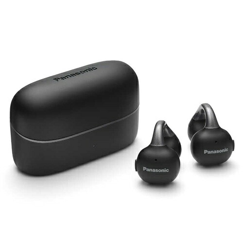パナソニック 完全ワイヤレスイヤホン デジタルワイヤレスステレオヘッドホン ブラック RB-C10-K カナル型 Bluetooth マイク付き 通話 ハンズフリー