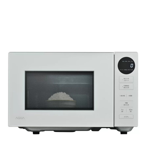 電子レンジ アクア AQM-KF20A(W) ホワイト 四ツ星レンジ 単機能レンジ