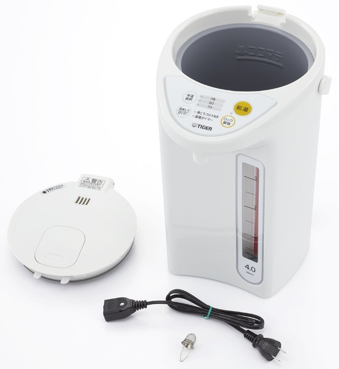 マイコン電動ポット 4.0L ホワイト タイガー PDR-G401