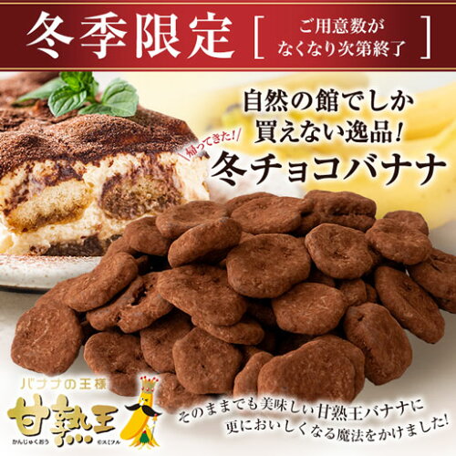 【予約出荷11/18～11/22出荷】甘熟王バナナティラミスチョコ掛け150g