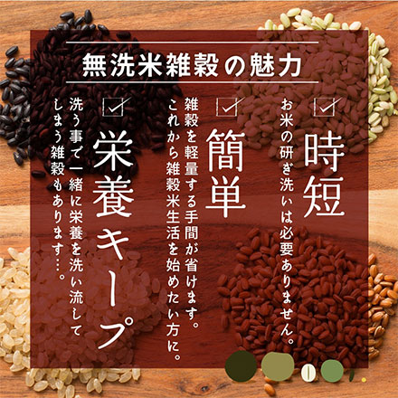 【そのまま炊くだけ】古代米 4種ブレンド 900g(450g×2袋) [赤米 / 黒米 / 緑米 / 発芽玄米]【無洗米雑穀】