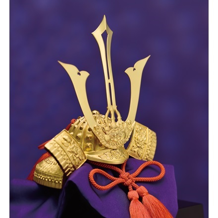 純金　三鍬形 星兜 55ｇ