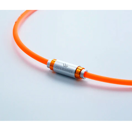 コランナー 磁気ネックレス ネオン オレンジ L（53cm）