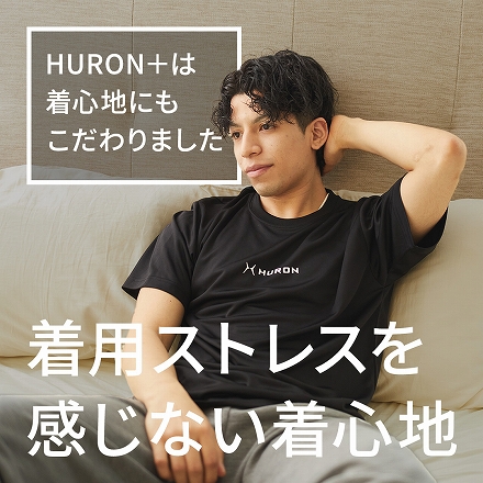 トランスタイル　ＨＵＲＯＮ＋　チューニングTシャツ半袖　管理医療機器　Ｓ　ブラック
