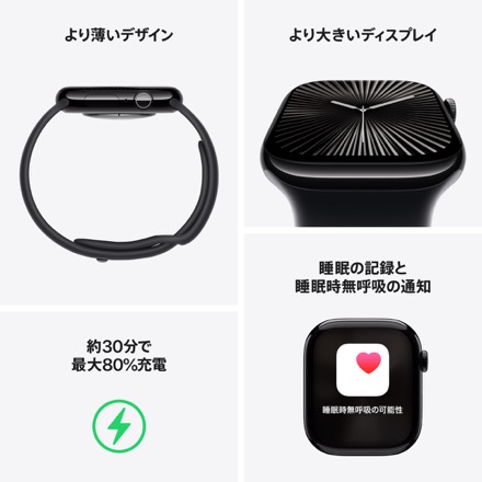 Apple Watch Series 10（GPS + Cellularモデル）- 46mmナチュラルチタニウムケースとナチュラルミラネーゼループ - S/M with AppleCare+