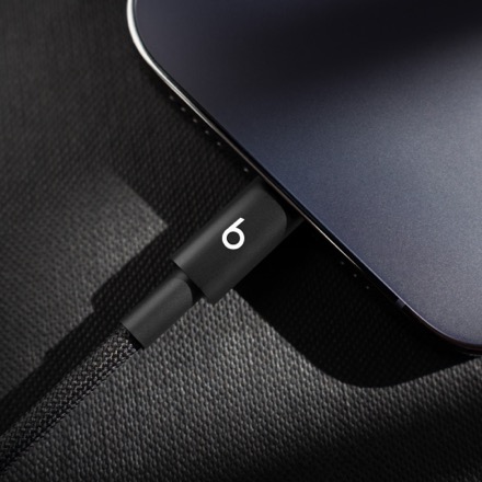 Apple Beats USB-C - Lightning 編み込み式充電ショートケーブル（20cm） - ボルトブラック