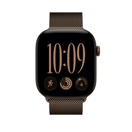 Apple 46mmケース用ダークブロンズミラネーゼループ - S/M