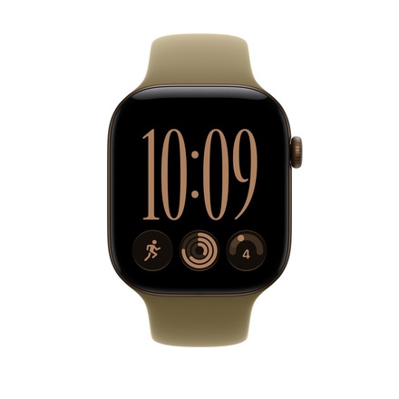 Apple 46mmケース用オリーブスポーツバンド - S/M