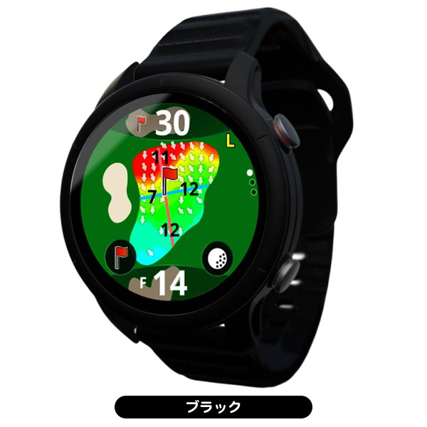 ショットナビ VELLIX V12 腕時計型 ゴルフ用GPS距離測定器 ブラック