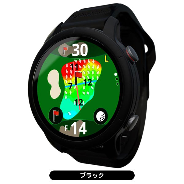 ショットナビ VELLIX V14 腕時計型 ゴルフ用GPS距離測定器 ブラック