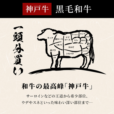 神戸牛 牛一頭分（一括配送）