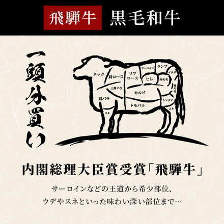 飛騨牛 牛一頭分（12分割配送）