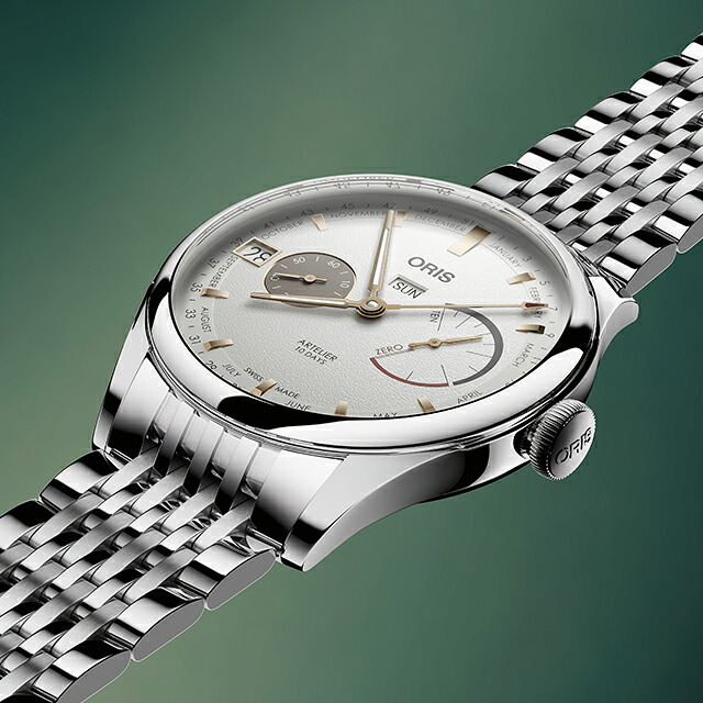 オリス アートリエ 43mm 手巻き 腕時計 ブランド メンズ ORIS 01 113 7806 4051-07 8 23 79PS アナログ シルバー スイス製 高級 おしゃれ 防水 プレゼント 男性 実用的
