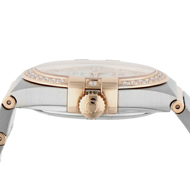 オメガ コンステレーション 35mm 自動巻き 腕時計 メンズ ダイヤモンド OMEGA 123.25.35.20.52.001 アナログ シルバー レッドゴールド 赤 スイス製 高級 ブランド おしゃれ 防水 プレゼント 男性 実用的