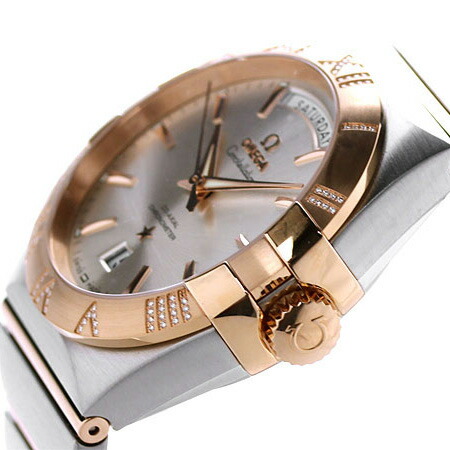 オメガ コンステレーション 38MM 自動巻き メンズ 123.25.38.22.02.001 OMEGA 腕時計 シルバー レッドゴールド 新品 時計 高級 ブランド おしゃれ 防水 プレゼント 男性 実用的