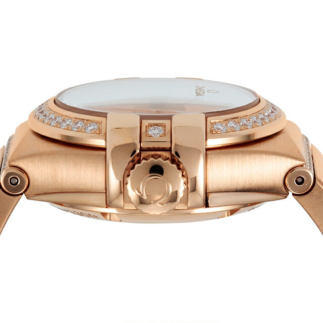 オメガ コンステレーション 27mm 自動巻き 腕時計 レディース ダイヤモンド OMEGA 123.55.27.20.55.006 アナログ レッド レッドゴールド 赤 スイス製 高級 ブランド おしゃれ 防水 プレゼント 女性 実用的