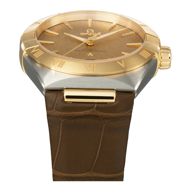 オメガ コンステレーション 39mm 自動巻き 腕時計 ブランド メンズ OMEGA CONSTELLATION 131.23.39.20.08.001 アナログ イエロー ブラウン スイス製 高級 おしゃれ 防水 プレゼント 男性 実用的