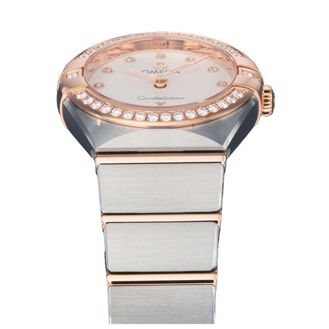オメガ コンステレーション 25.5mm クォーツ 電池式 腕時計 ブランド レディース OMEGA CONSTELLATION 131.25.25.60.52.001 アナログ シルバー セドナゴールド スイス製 高級 おしゃれ 防水 プレゼント 女性 実用的