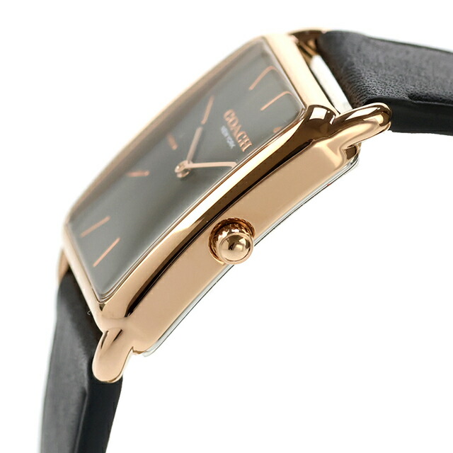 コーチ エリオット クォーツ 電池式 腕時計 ブランド メンズ レディース COACH 14400041 アナログ ダークグレー ブラック 黒 おしゃれ 防水 プレゼント 実用的