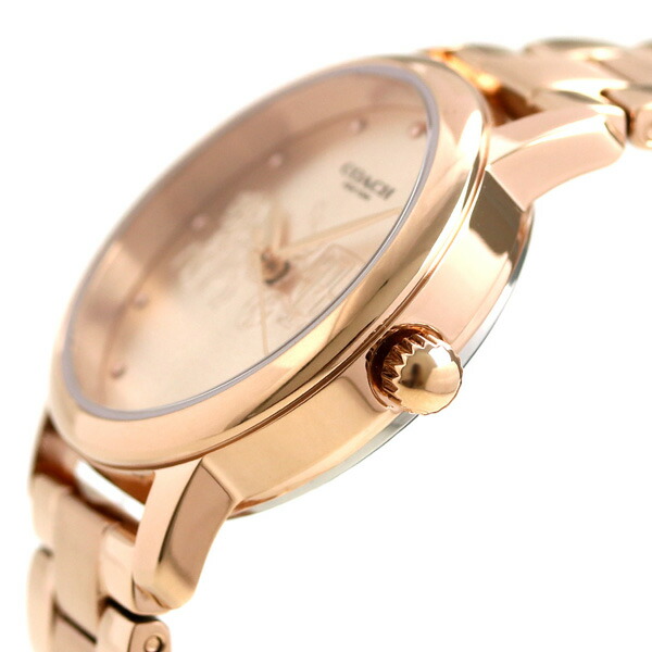 コーチ 時計 レディース COACH 腕時計 グランド 28mm 14502977 ピンクゴールド メタルベルト