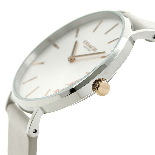 コーチ COACH 時計 レディース 36mm シルバー グレー 革ベルト 14503116 ペリー 腕時計 ブランド おしゃれ 防水 軽い 華奢 かわいい プレゼント 女性 実用的