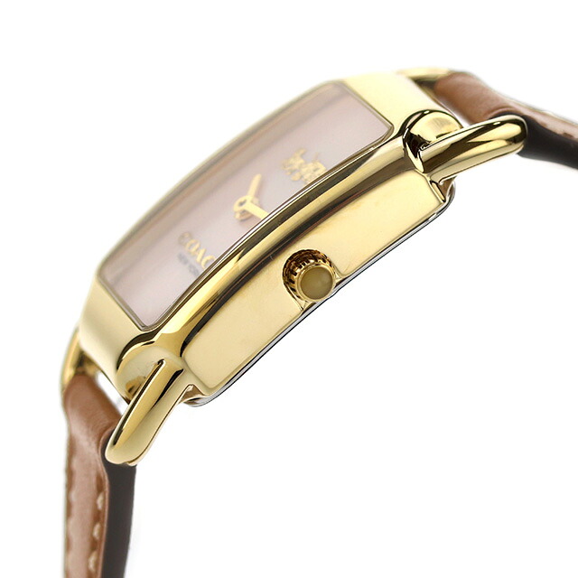 コーチ CADIE クオーツ 腕時計 レディース COACH 14504038 アナログ ホワイトシェル ベージュ 白 ブランド おしゃれ 防水 軽い 華奢 かわいい プレゼント 女性 実用的