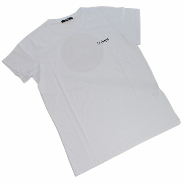 フォーティーンブロ Tシャツ メンズ 14BROS コットン100% イタリア 12679A3062B16 BIANCO ホワイト系 ファッション 選べるモデル プレゼント 実用的