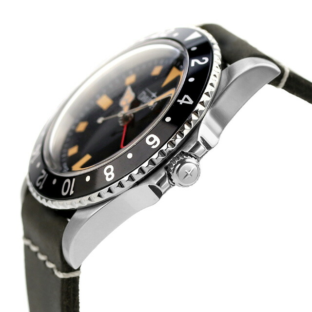 ダボサ ヴィンテージ ダイバー クオーツ 腕時計 メンズ DAVOSA 162.500.55 アナログ ブラック ダークグレー 黒 スイス製 ブランド おしゃれ 防水 プレゼント 男性 実用的