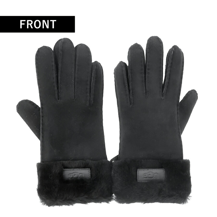アグ 手袋 レディース ブランド UGG TURN CUFF GLOVE Sサイズ ロゴ 17369 Black 小物