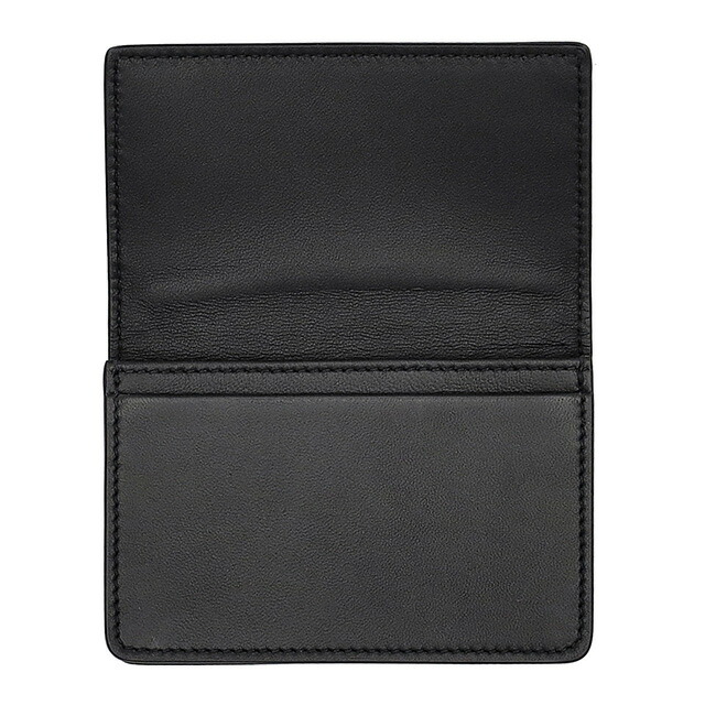 ボッテガ・ヴェネタ 名刺入れ メンズ レディース BOTTEGA VENETA イントレチャート レザー 174646 V3UN1 1275 ブラック ブランド 高級 おしゃれ プレゼント 実用的