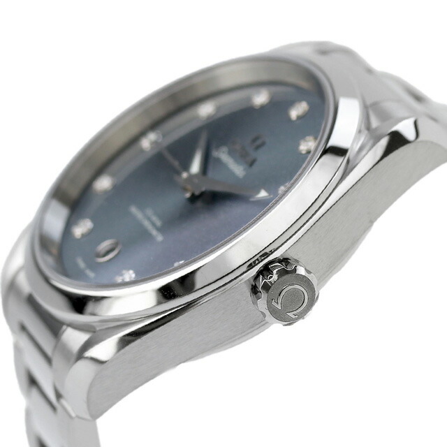 オメガ シーマスター アクアテラ 150M 38mm 自動巻き 腕時計 レディース ダイヤモンド OMEGA 220.10.38.20.53.001 アナログ ブルー スイス製 高級 ブランド おしゃれ 防水 プレゼント 女性 実用的