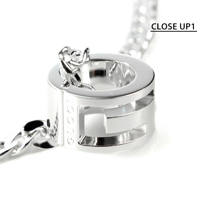 GUCCI グッチ ネックレス ブランド カットアウトG ペンダント シルバー925 GUCCI専用BOX付 Gリング メンズ レディース アクセサリー 223351 J8400 8106 ジュエリー 結婚記念日 誕生日プレゼント ギフト プレゼント 実用的