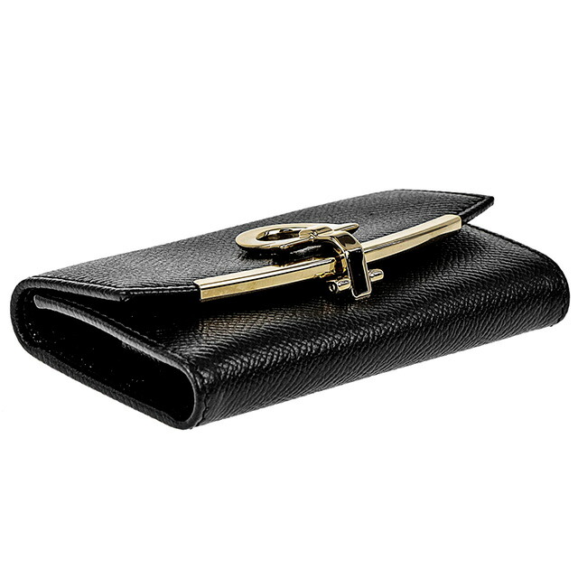 フェラガモ キーケース レディース Ferragamo 22D151PEBBLE NER 683 320 ブラック ブランド 高級 おしゃれ プレゼント 実用的